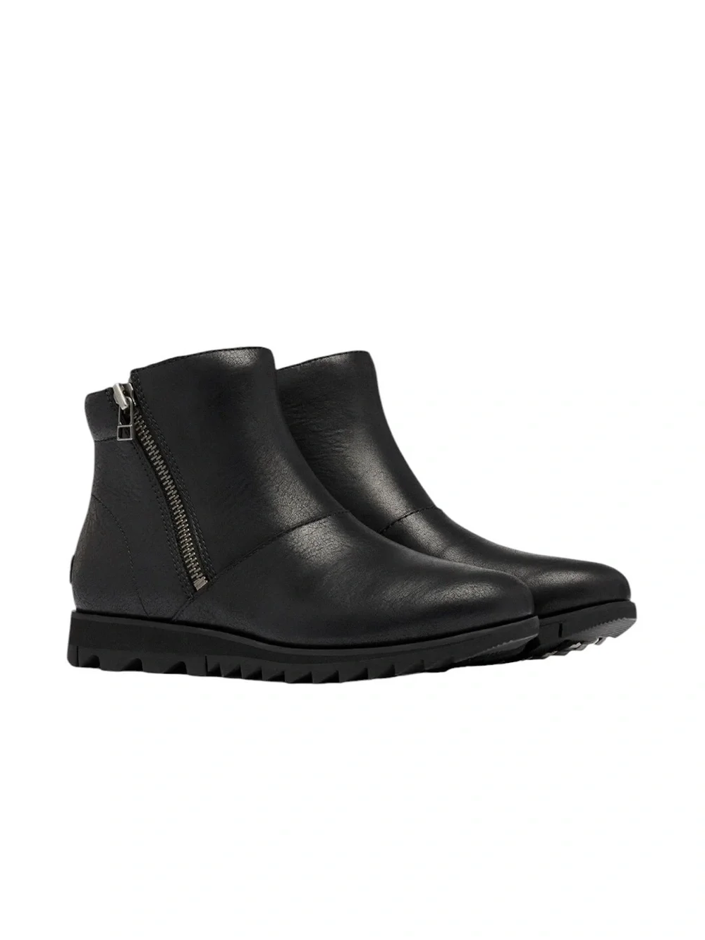 SOREL Harlow Waterproof Leather Bootie Black Size 8